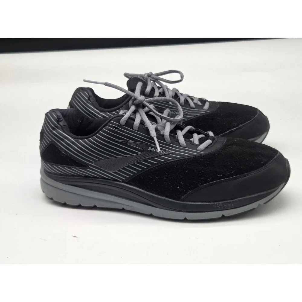 Size 13 - Brooks Addiction 2 Walker Black Mens 13 2E Wide Black Gray